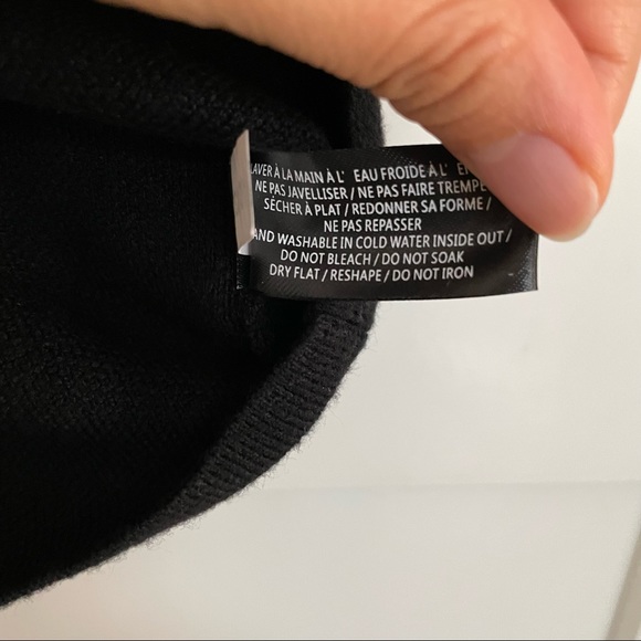 Simons - Icône exclusive - Brushed knit tube top in black - Picture 6 of 6